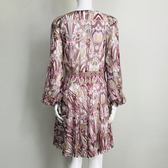GIAMBA floral print sheer georgette dress - Picture 2 of 3